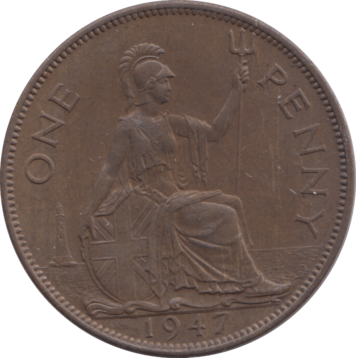 1947 PENNY BRITANNIA ( UNC ) - PENNY - Cambridgeshire Coins