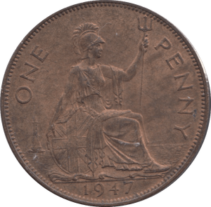 1947 PENNY ( UNC ) - PENNY - Cambridgeshire Coins