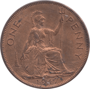 1947 PENNY ( UNC ) - PENNY - Cambridgeshire Coins
