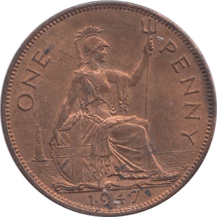 1947 PENNY ( UNC ) - PENNY - Cambridgeshire Coins