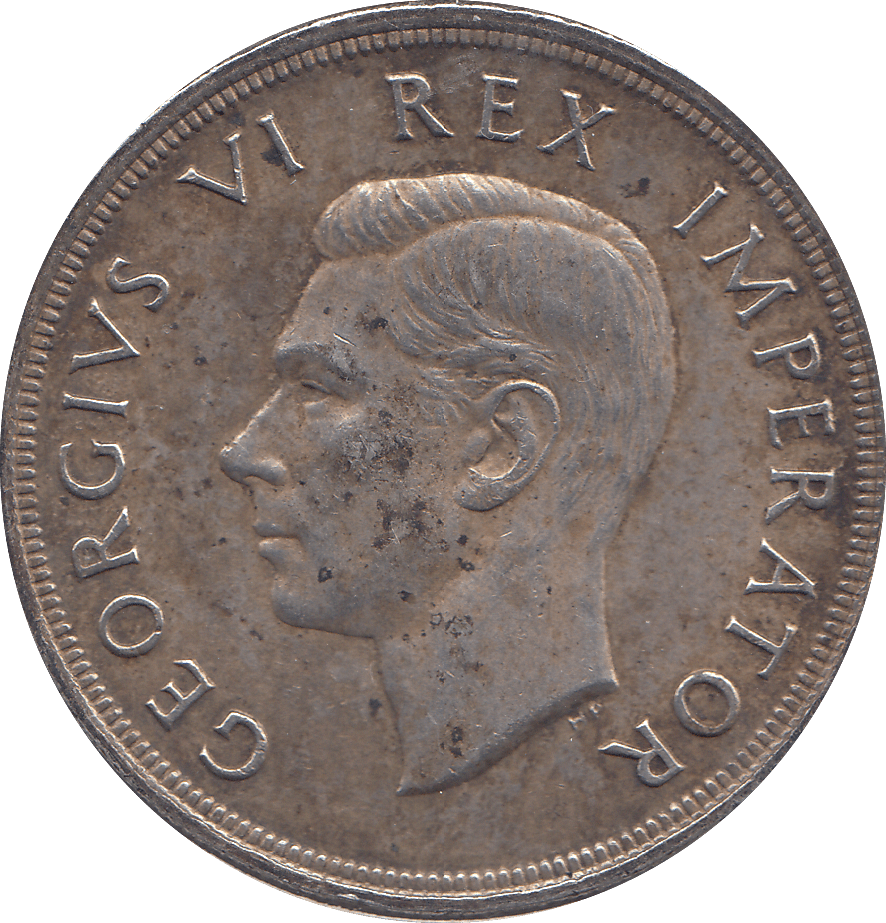 1947 SILVER 5 SHILLINGS SOUTH AFRICA - SILVER WORLD COINS - Cambridgeshire Coins