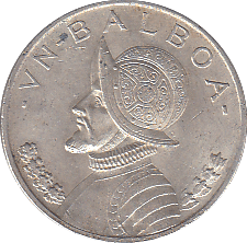 1947 SILVER BALBOA PANAMA - SILVER WORLD COINS - Cambridgeshire Coins