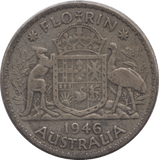 1947 SILVER FLORIN AUSTRALIA - SILVER WORLD COINS - Cambridgeshire Coins