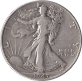 1947 SILVER HALF DOLLAR USA - SILVER WORLD COINS - Cambridgeshire Coins