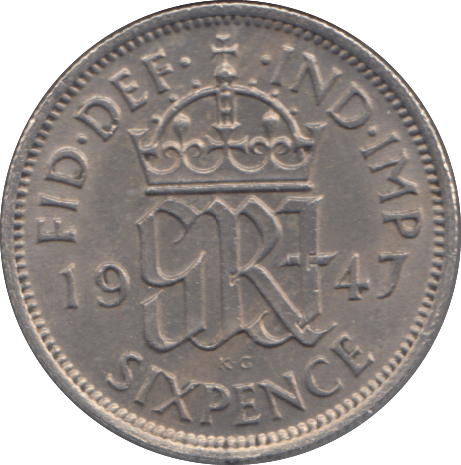 1947 SIXPENCE ( EF ) - SIXPENCE - Cambridgeshire Coins
