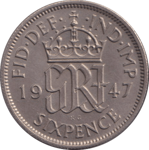 1947 SIXPENCE ( UNC ) - SIXPENCE - Cambridgeshire Coins