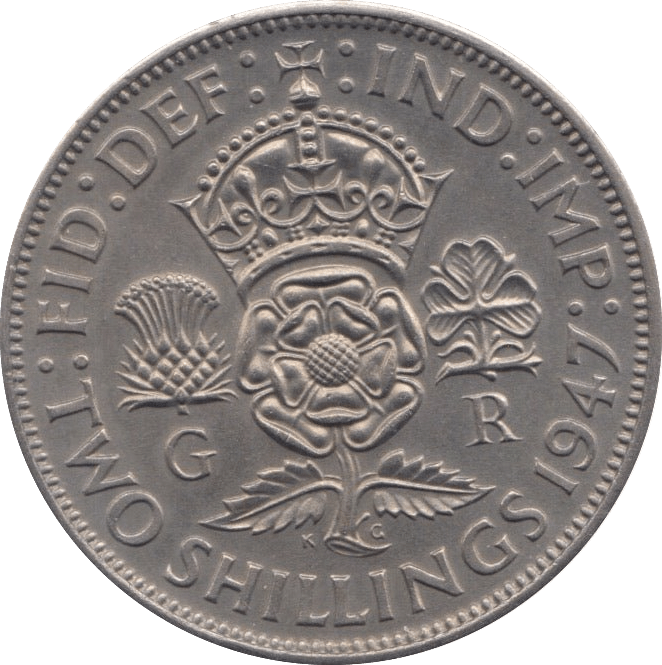 1947 TWO SHILLINGS ( UNC ) - FLORIN - Cambridgeshire Coins