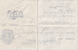 1947 WHITE FIVE POUND BANKNOTE APRIL 2ND LONDON BANK OF ENGLAND PEPPIATT W£5 - 27 - £5 BANKNOTES WHITE - Cambridgeshire Coins