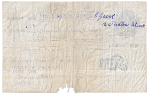 1947 WHITE FIVE POUND NOTE JUNE 10TH LONDON BANK OF ENGLAND PEPPIATT W£5 - 41 - £5 BANKNOTES WHITE - Cambridgeshire Coins