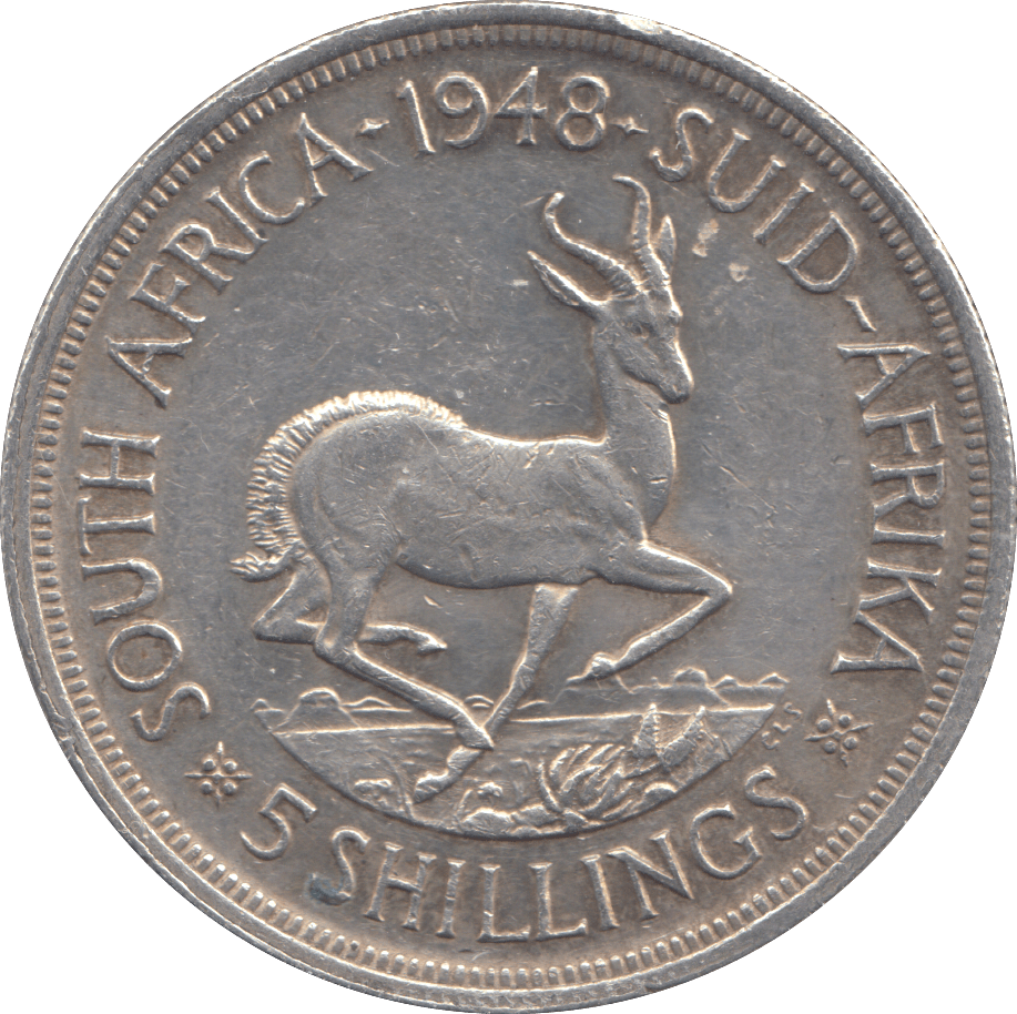 1948 5 SHILLINGS SOUTH AFRICA - WORLD COINS - Cambridgeshire Coins
