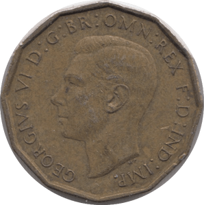 1948 BRASS THREEPENCE ( AUNC ) - THREEPENCE - Cambridgeshire Coins