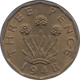 1948 BRASS THREEPENCE ( UNC ) 2 - THREEPENCE - Cambridgeshire Coins