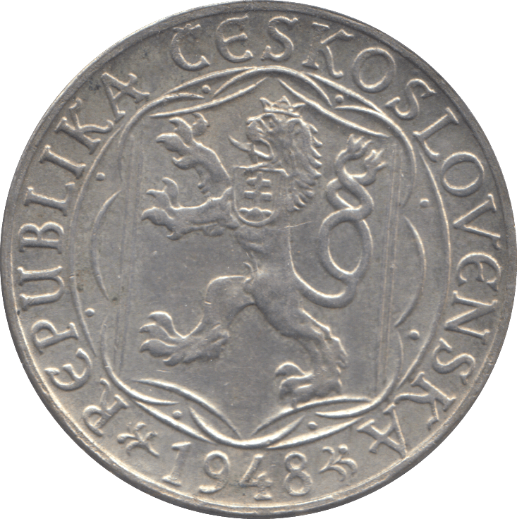 1948 CZECHOSLOVAKIA 100 KORUM - WORLD COINS - Cambridgeshire Coins