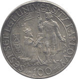 1948 CZECHOSLOVAKIA 100 KORUM - WORLD COINS - Cambridgeshire Coins