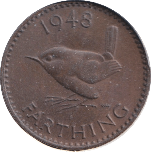 1948 FARTHING ( AUNC ) - FARTHING - Cambridgeshire Coins
