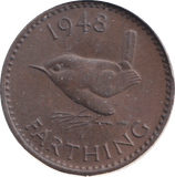 1948 FARTHING ( AUNC ) - FARTHING - Cambridgeshire Coins