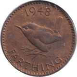 1948 FARTHING ( UNC ) - WORLD COINS - Cambridgeshire Coins