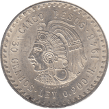 1948 FIVE SILVER PESOS MEXICO - SILVER WORLD COINS - Cambridgeshire Coins