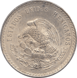 1948 FIVE SILVER PESOS MEXICO - SILVER WORLD COINS - Cambridgeshire Coins
