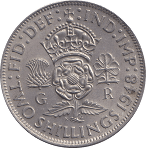 1948 FLORIN ( AUNC ) - FLORIN - Cambridgeshire Coins