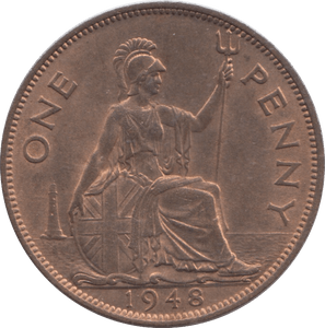 1948 ONE PENNY ( UNC ) - PENNY - Cambridgeshire Coins