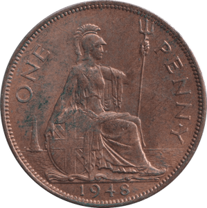 1948 PENNY ( AUNC ) 2 - PENNY - Cambridgeshire Coins