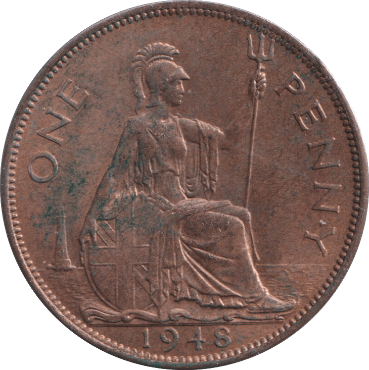 1948 PENNY ( AUNC ) 2 - PENNY - Cambridgeshire Coins