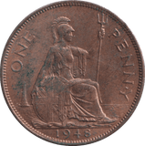 1948 PENNY ( AUNC ) 2 - PENNY - Cambridgeshire Coins