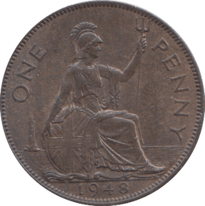 1948 PENNY ( AUNC ) - PENNY - Cambridgeshire Coins