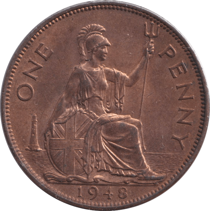 1948 PENNY ( UNC ) 4 - PENNY - Cambridgeshire Coins