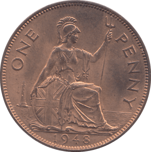 1948 PENNY ( UNC ) - PENNY - Cambridgeshire Coins