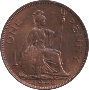 1948 PENNY ( UNC ) - PENNY - Cambridgeshire Coins
