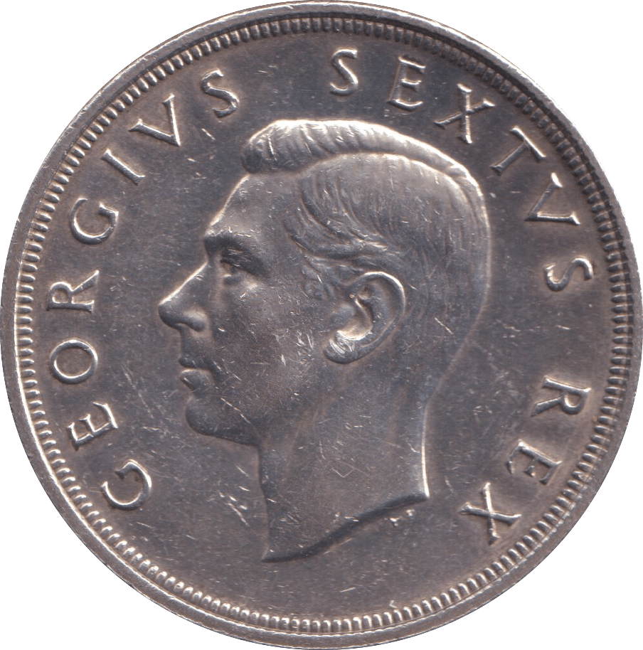 1948 SILVER 5 SHILLING SOUTH AFRICA - SILVER WORLD COINS - Cambridgeshire Coins