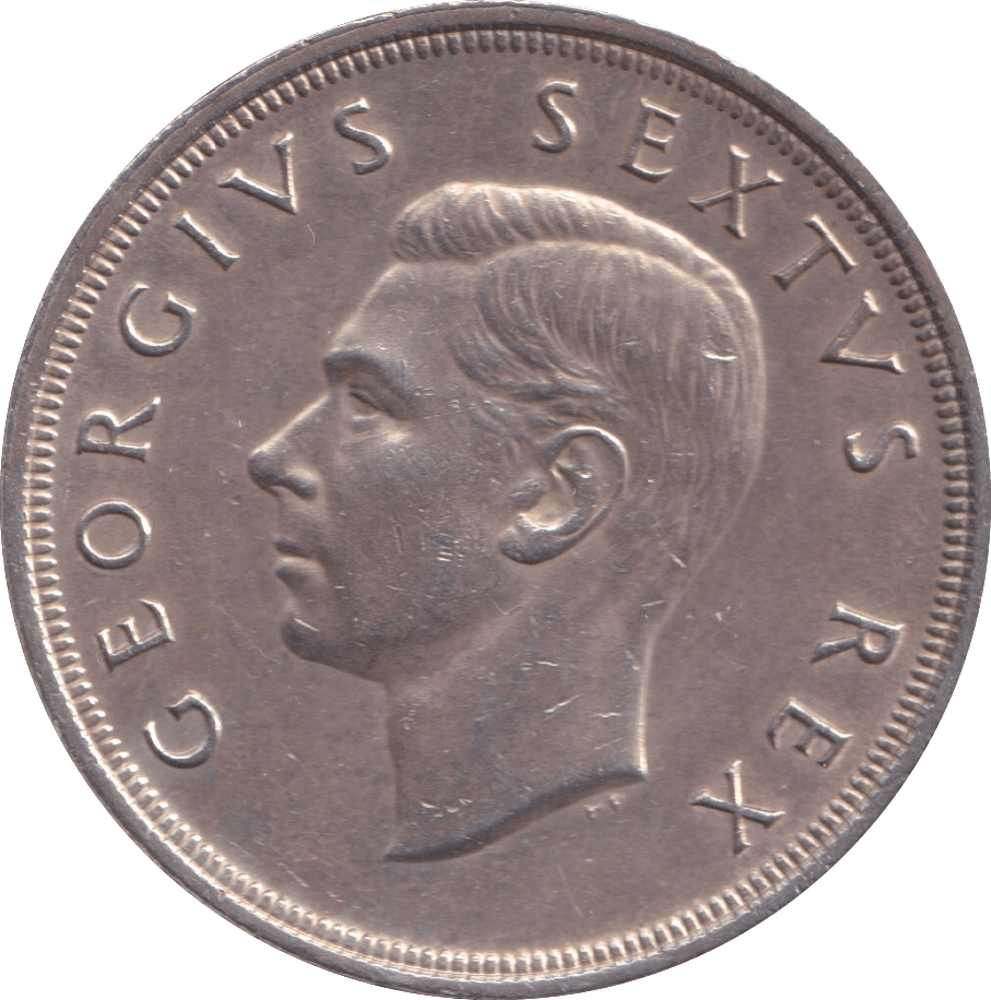 1948 SILVER 5 SHILLING SOUTH AFRICA - SILVER WORLD COINS - Cambridgeshire Coins