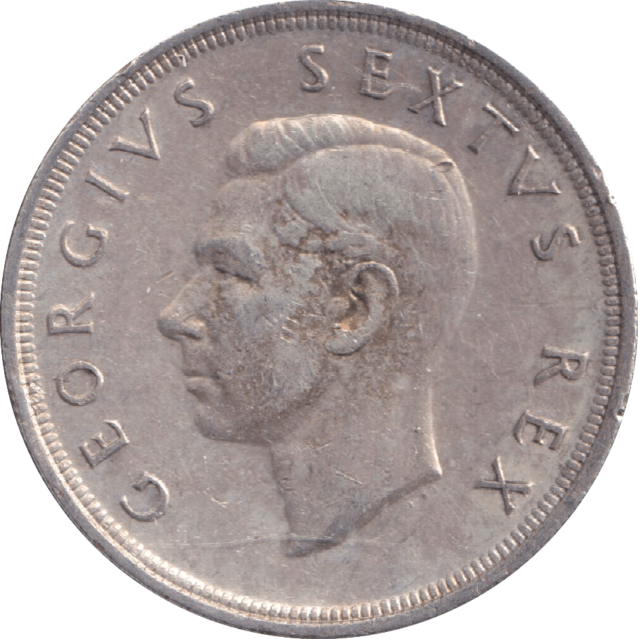 1948 SILVER 5 SHILLING SOUTH AFRICA - SILVER WORLD COINS - Cambridgeshire Coins
