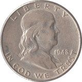 1948 SILVER HALF DOLLAR USA