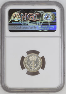 1948 SILVER MAUNDY FOURPENCE NGC MS 67 - NGC OTHER COINS - Cambridgeshire Coins