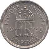 1948 SIXPENCE ( UNC ) - SIXPENCE - Cambridgeshire Coins