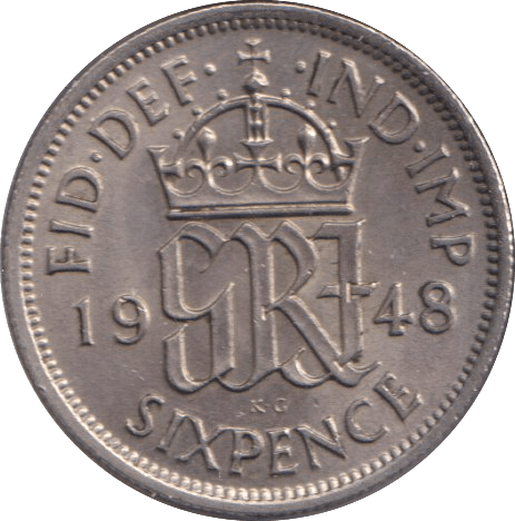 1948 SIXPENCE ( UNC ) - SIXPENCE - Cambridgeshire Coins