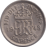 1948 SIXPENCE ( UNC ) - SIXPENCE - Cambridgeshire Coins
