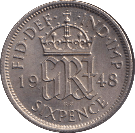 1948 SIXPENCE ( UNC ) - SIXPENCE - Cambridgeshire Coins