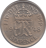 1948 SIXPENCE ( UNC ) - SIXPENCE - Cambridgeshire Coins