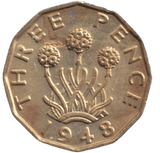 1948 THREEPENCE ( AUNC ) - THREEPENCE - Cambridgeshire Coins