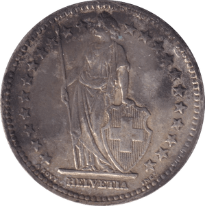 1948 TWO FRANCS FRANCE - SILVER WORLD COINS - Cambridgeshire Coins