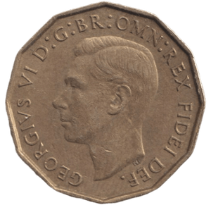 1949 BRASS THREEPENCE ( AUNC ) 2 - THREEPENCE - Cambridgeshire Coins