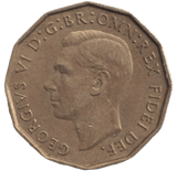 1949 BRASS THREEPENCE ( AUNC ) 2 - THREEPENCE - Cambridgeshire Coins