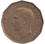 1949 BRASS THREEPENCE ( AUNC ) - THREEPENCE - Cambridgeshire Coins