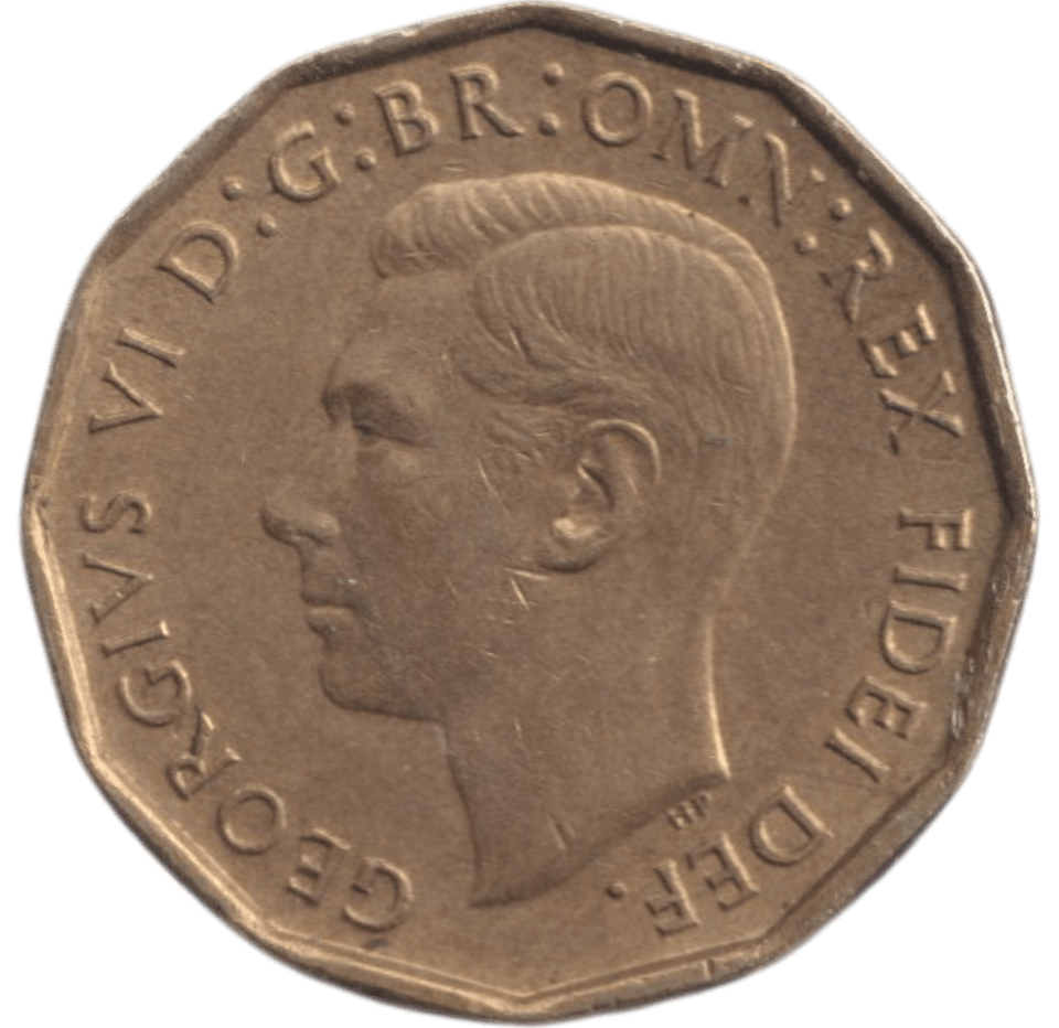 1949 BRASS THREEPENCE ( AUNC ) - THREEPENCE - Cambridgeshire Coins