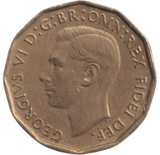 1949 BRASS THREEPENCE ( AUNC ) - THREEPENCE - Cambridgeshire Coins