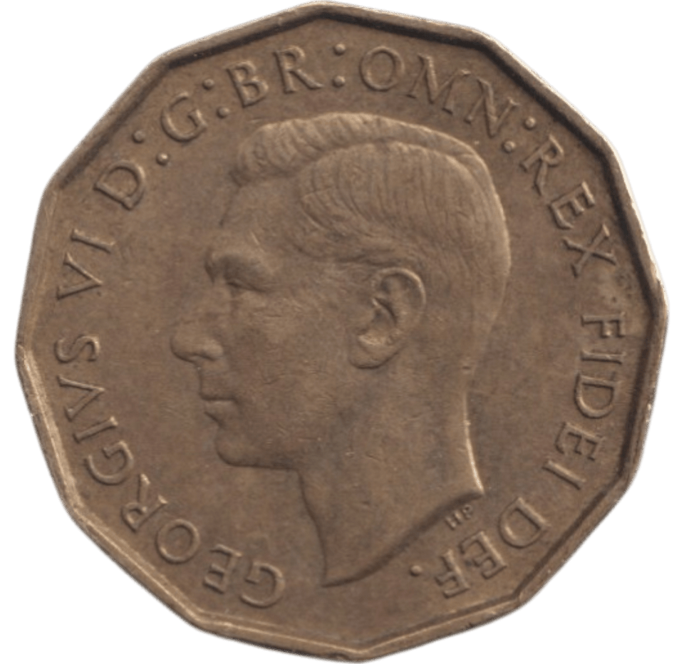 1949 BRASS THREEPENCE ( AUNC ) - THREEPENCE - Cambridgeshire Coins